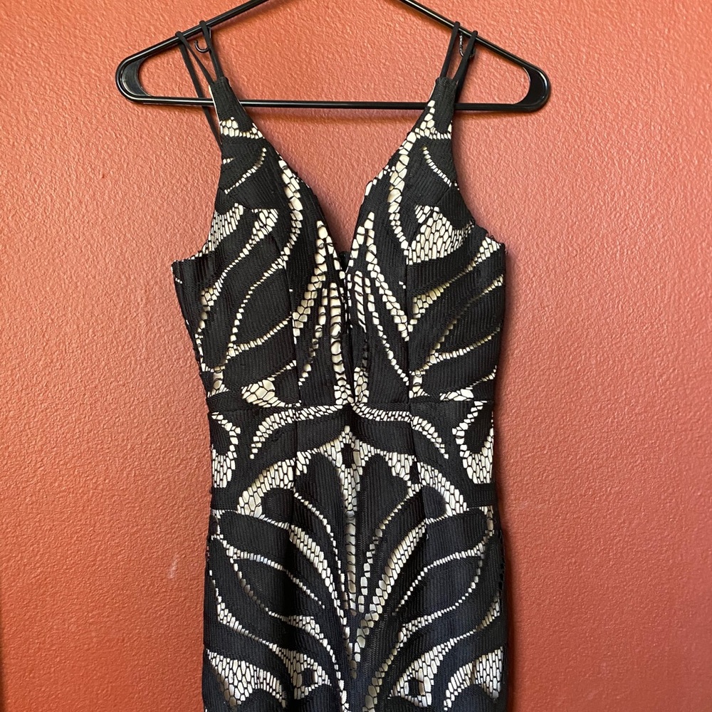 black lace dress
